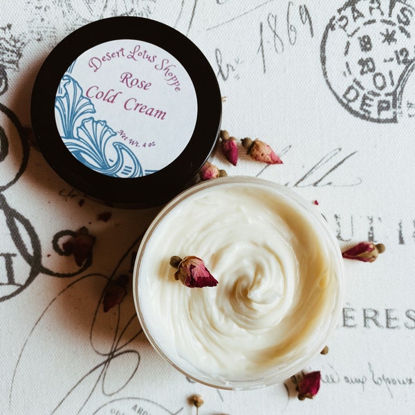 Rose Cold Cream, Cold cream cleanser, moisturizing cleanser, cold cream, deep cleansing for face