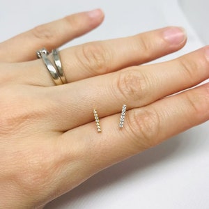 Sparkle Bar Stud Earrings