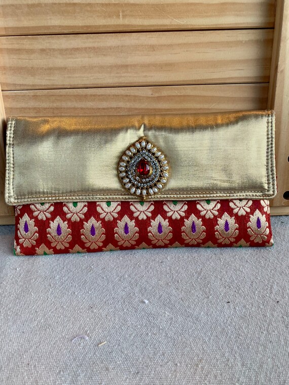 Bejeweled Pouch Makeup Jewelry Bag - image 3