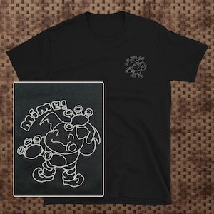 Mr Mime Line - Poke T-Shirt Embroidered - Poke Shirt Embroidery - Cute Video Game T-Shirt - Video Game Gift