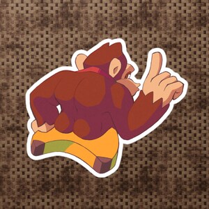 You May Spank It - Donkey Kong Sticker - Gorilla Sticker- Donkey Kong Country
