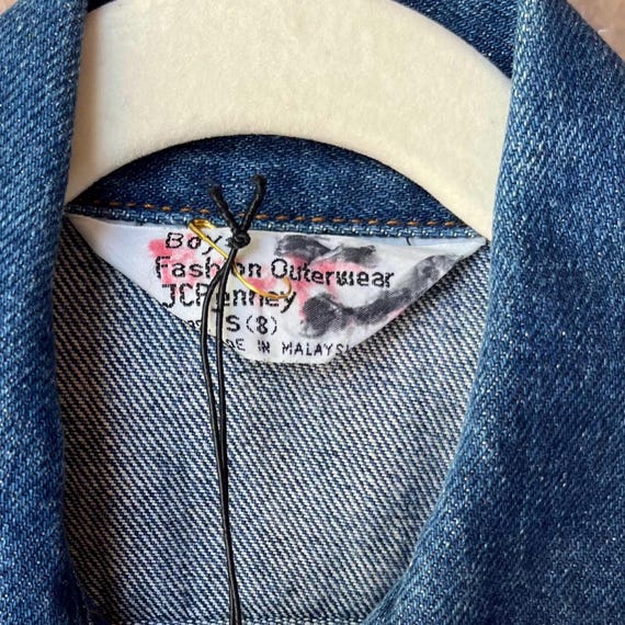Vintage Kids Jcpenney Denim Jean Jacket Size 7 8 Etsy