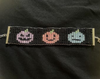 Glow in the Dark Pumpkins Bracelet