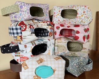 Diaper and Wipe Bag: handmade, baby essential, shower gift