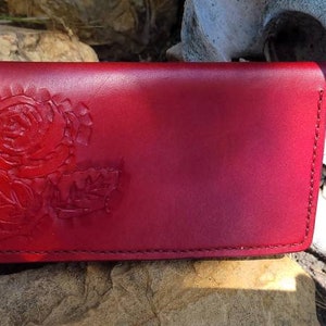 Leather Rose Checkbook Cover image 10