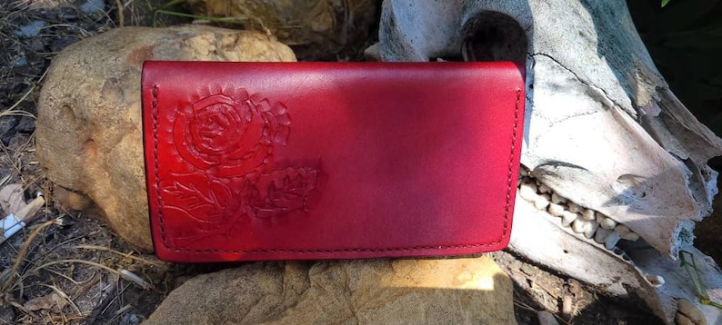 Leather Rose Checkbook Cover image 10