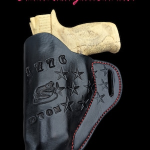 Handcrafted OWB Leather Holster: 1776 DTOM Universal Fit