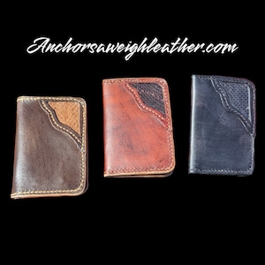 Monedero vertical occidental, Monedero minimalista, EDC, Monedero, Monedero San Antone