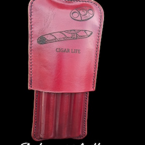 Handmade Leather Cigar Holder
