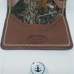 Billetera bifold de cuero, billetera de cuero minimalista, cartera delgada para hombre, billetera de tarjeta, billetera de cuero vertical