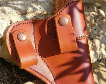 The HOSS IWB Leather Holster, CCW Holster, Leather Holster, Universal Holster, Iwb Holster
