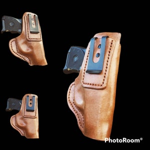 IWB Holster, Below the belt holster, Leather Holster, Holster, CCW Holster, Conceal Carry Holster, Ruger LCP, S&W BodyGuard