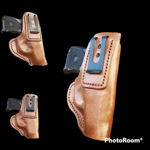 IWB Holster, Below the belt holster, Leather Holster, Holster, CCW Holster, Conceal Carry Holster, Ruger LCP, S&W BodyGuard