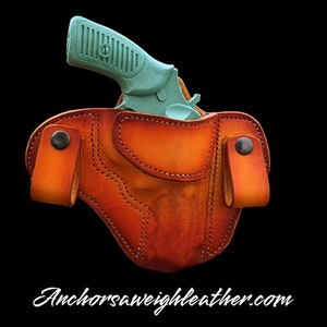 IWB Leather Revolver Holster for Ruger SP101 3in barrel