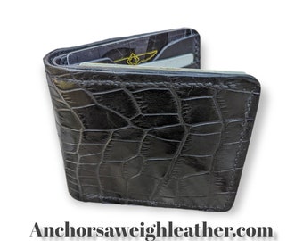 Cartera de cuero para hombre, billetera de cuero ...