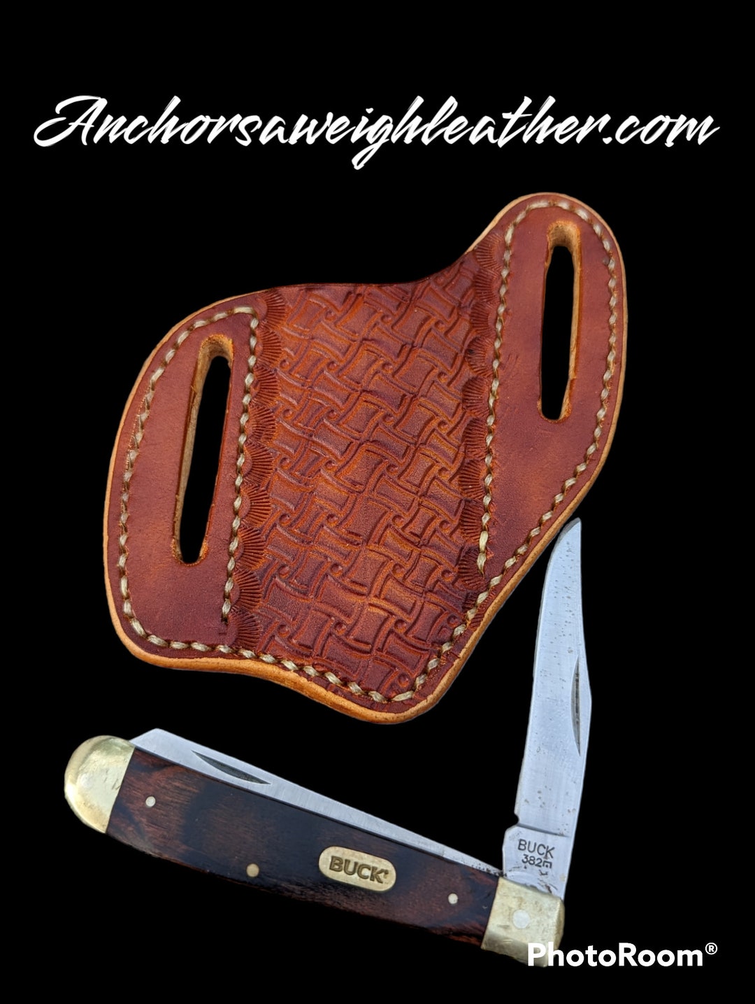 Custom Pancake Knife Sheath, Knife Case, Leather Knife Sheath, Pocket