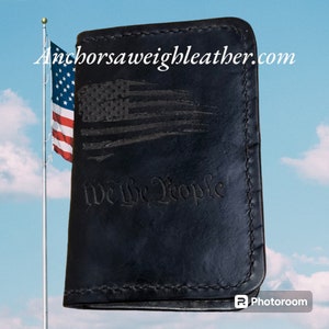Cartera vertical, Cartera minimalista, EDC, Cartera, Cartera Patriot