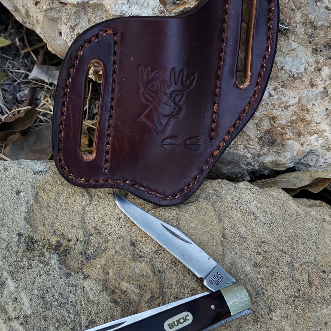 Custom Pancake Knife Sheath Knife Case Leather Knife Sheath Etsy