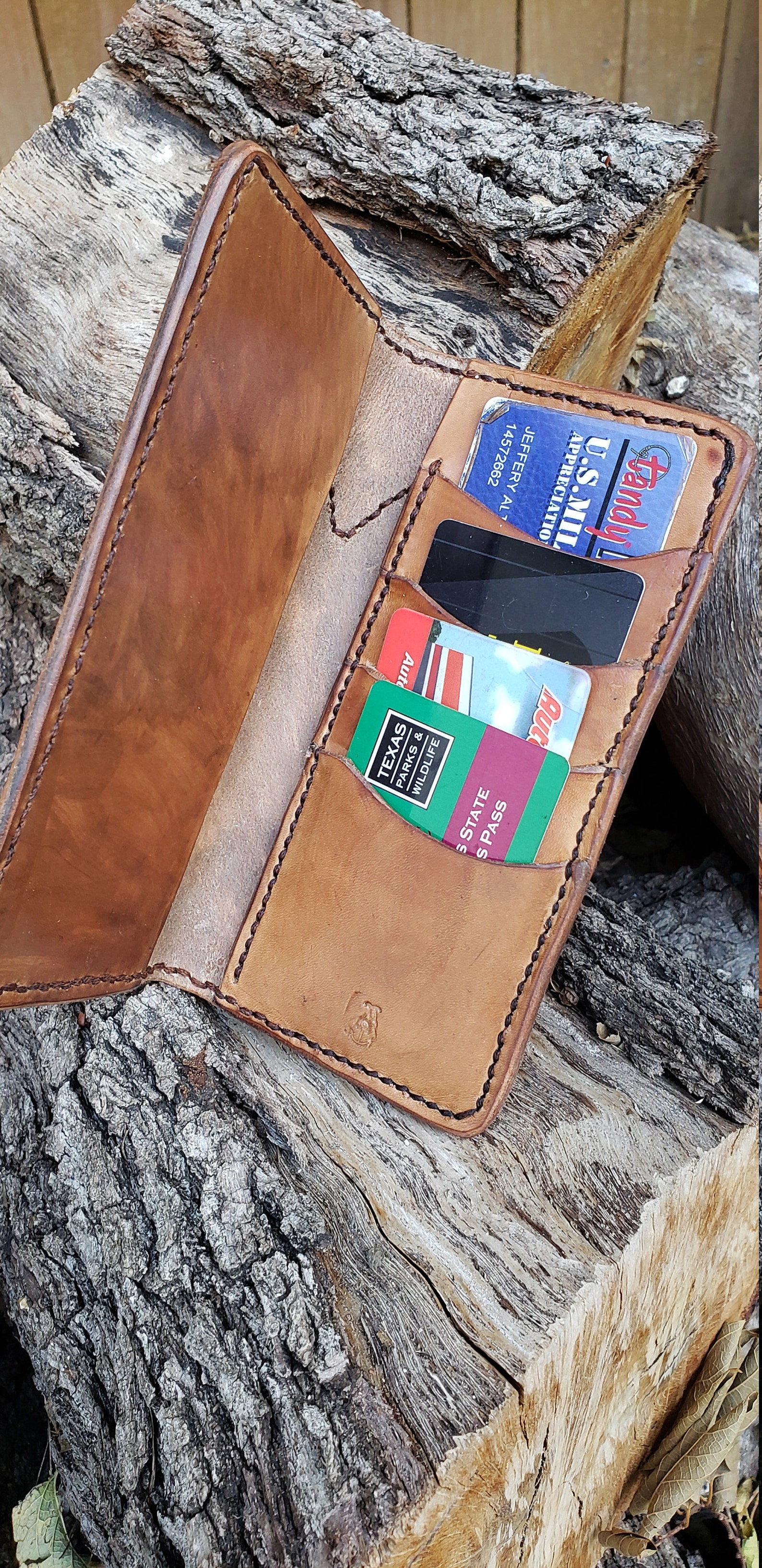 Custom Leather Long Wallet Roper Wallet EDC Wallet Etsy