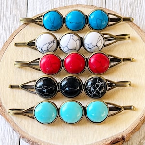 Boho Turquoise Hair Pin, Western Hair Pin, Cowgirl Hair Pin, Decorative Bobby Pin, Womens Hair Accessories, Southwestern Hair Pin, Cute Clip