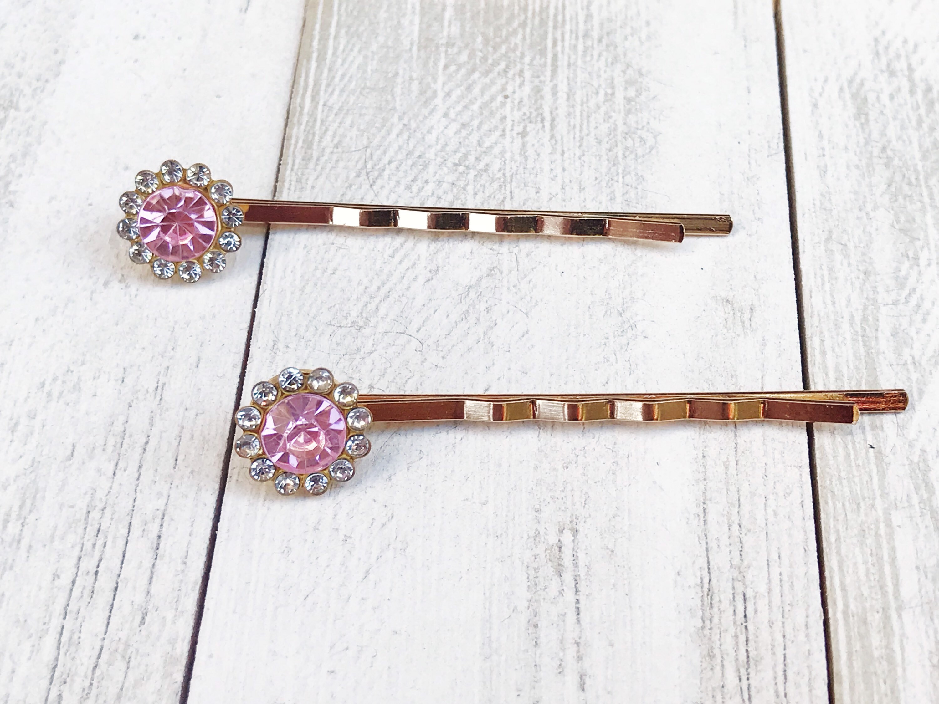 Pink Rhinestone Hair Pins Womens Hair Pin Hair Pins For Etsy