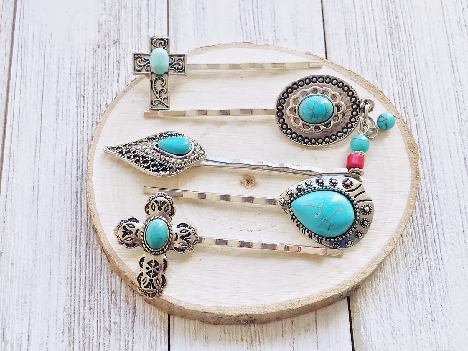 Turquoise Hair Pins Western Hair Pin Cowgirl Hair Pin Etsy