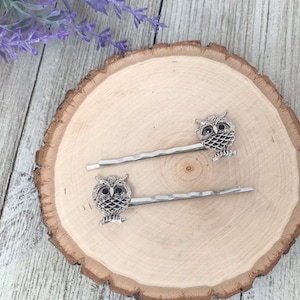 Owl Hair Pins, Boho Bobby Pin, Hair Pin For Woman, Womens Bobby Pin, Decorative Bobby Pins, Bird Hair Pins, Owl Jewelry, Womens Bird Jewelry