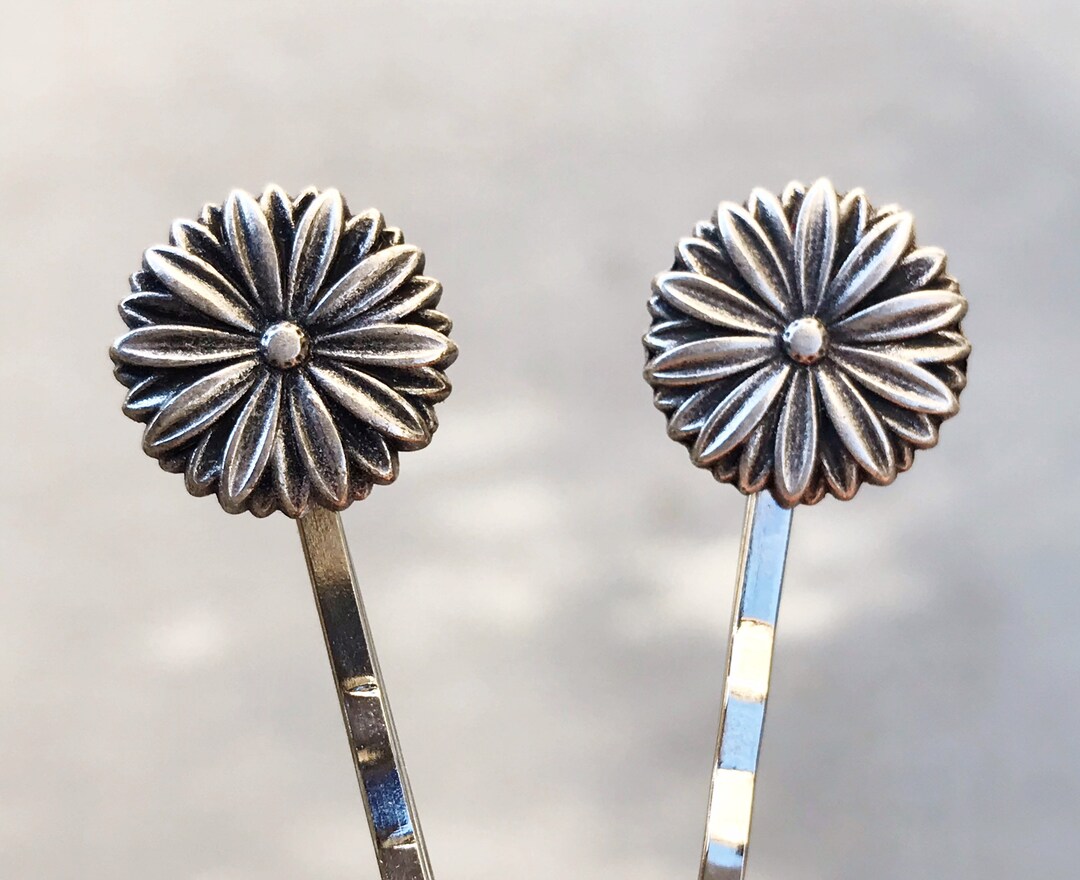 Daisy Hair Pins Floral Hair Pins Wedding Hair Flowers Etsy