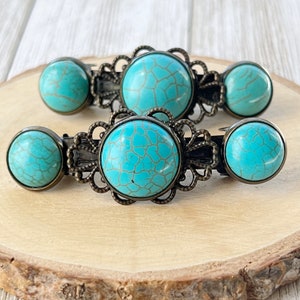 Boho Turquoise Hair Pin, Western Hair Pin, Cowgirl Hair Pin, Decorative Bobby Pin, Womens Hair Accessories, Southwestern Hair Pin, Cute Clip