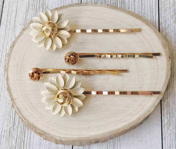 Flower Hair Pins, Mothers Day Gift, Women Hair Clip, Floral  display picture 1