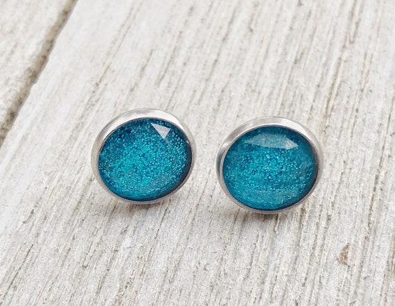 Mens on sale blue earrings