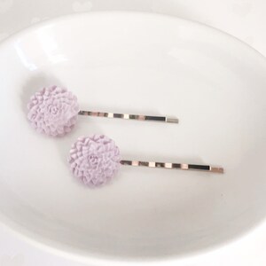 Lavender Flower Hair Pins, Wedding Hair Clips, Womens Hair Pins, Floral Bobby Pins, Bridal Hair Accessories, Flower Bobby Pin, Boho Hair Pin