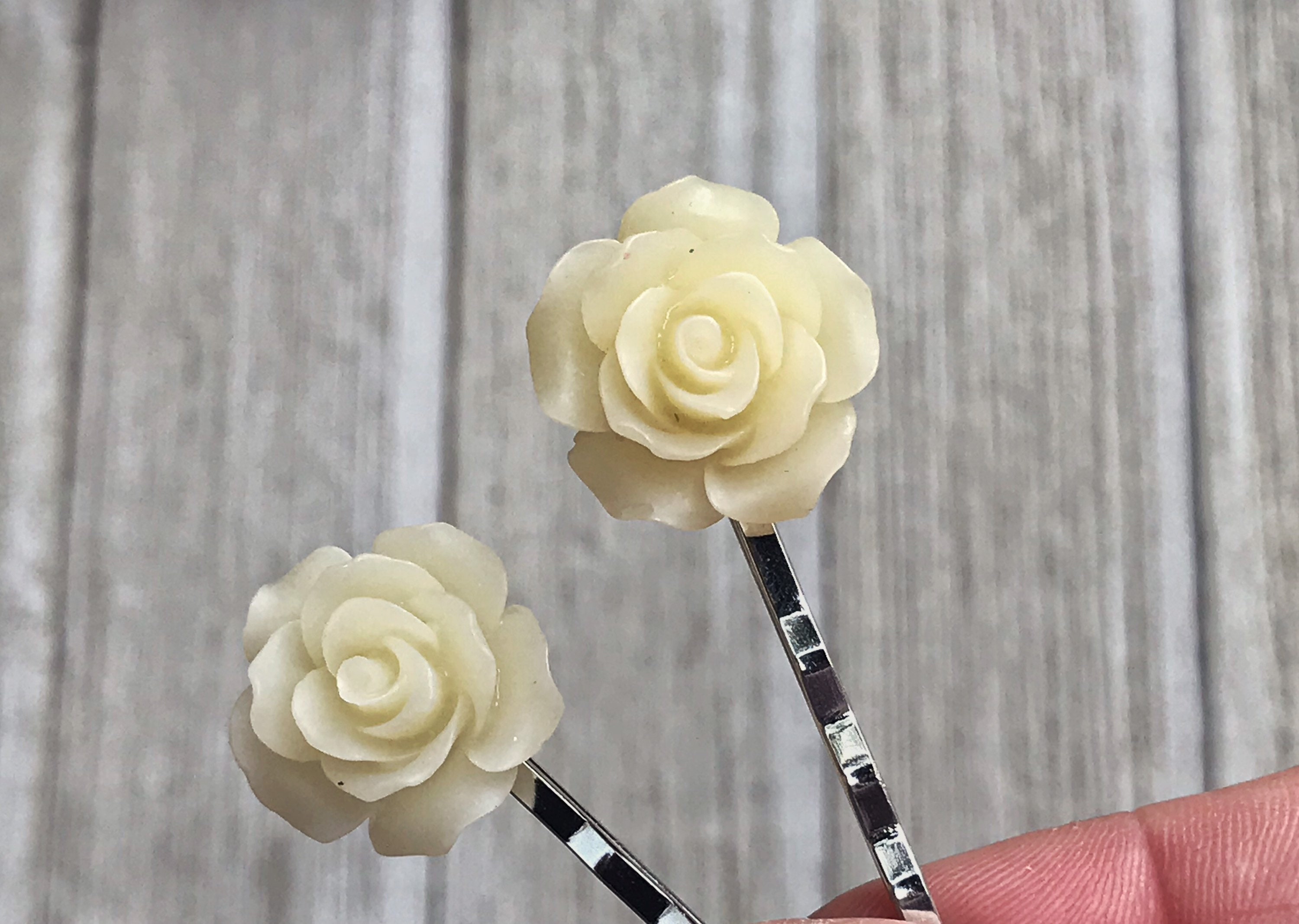 Rose Hair Pin Wedding Hair Jewelry Womens Hair Pins Flower Etsy