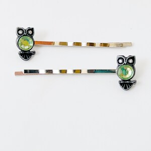 Owl Hair Pins, Boho Bobby Pins, Hair Pin For Woman, Decorative Hair Pin, Womens Bobby Pin, Animal Bobby Pin, Fall Bobby Pins, Bird Hair Pins