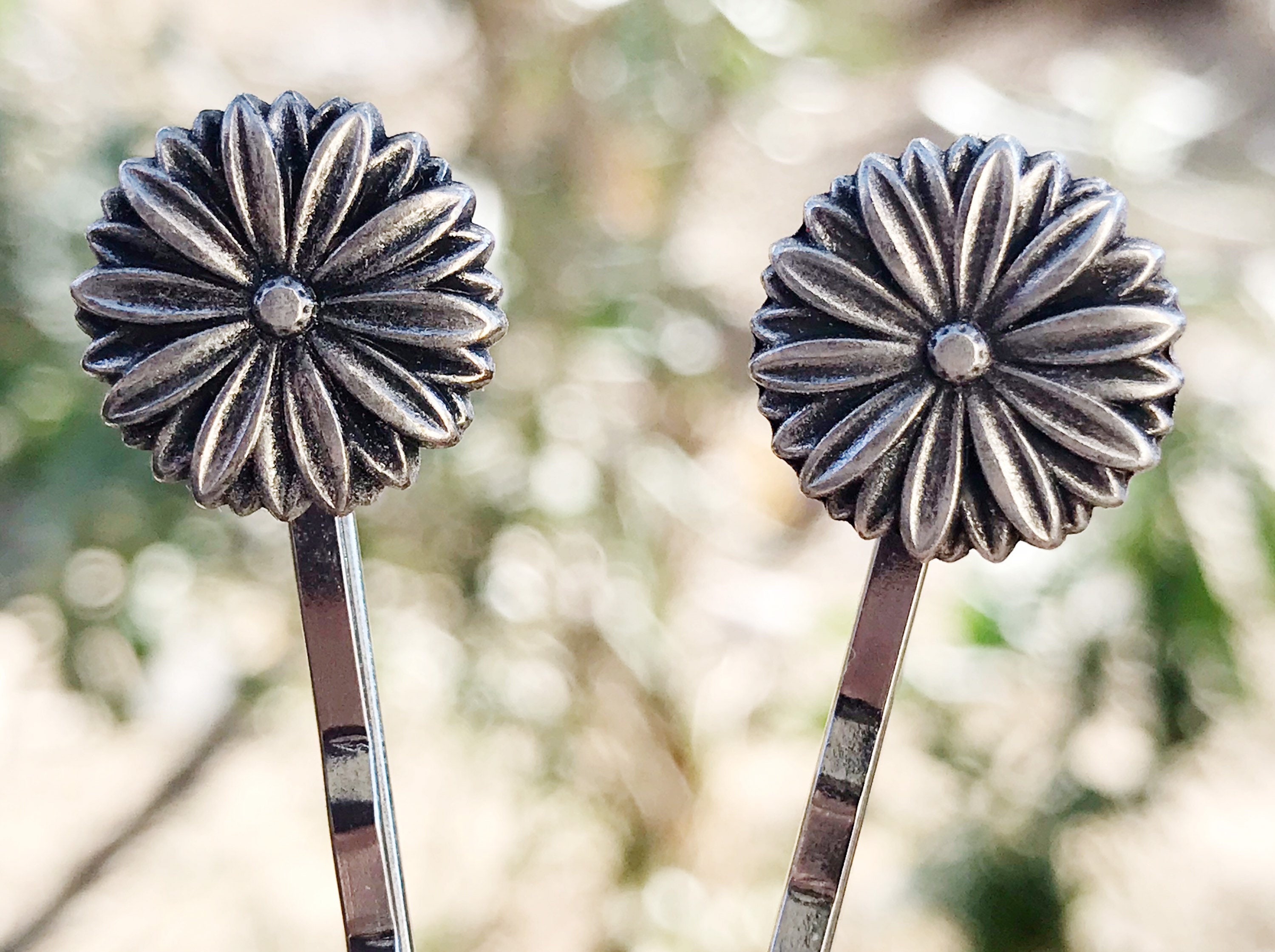 Daisy Hair Pins Floral Hair Pins Wedding Hair Flowers Etsy