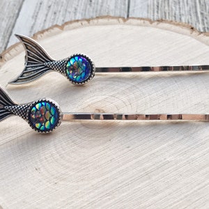 Mermaid Hair Pins, Beach Hair Pins, Mermaid Bobby Pins, Sea Shell Bobby Pins, Womens Hair Clips, Mermaid Tail Hair Pins, Decorative Hair Pin