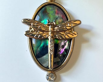 Gold Dragonfly Purse Charm, Unique Abalone Handbag Jewelry, Zipper Pull for Backpacks, Cute Zipper Charms, Cool Keychain Charms, Mom Gifts