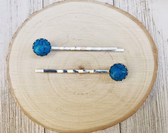 Boho Turquoise Hair Pin, Western Hair Pin, Cowgirl Hair Pin, Decorative Bobby Pin, Womens Hair Accessories, Southwestern Hair Pin, Cute Clip