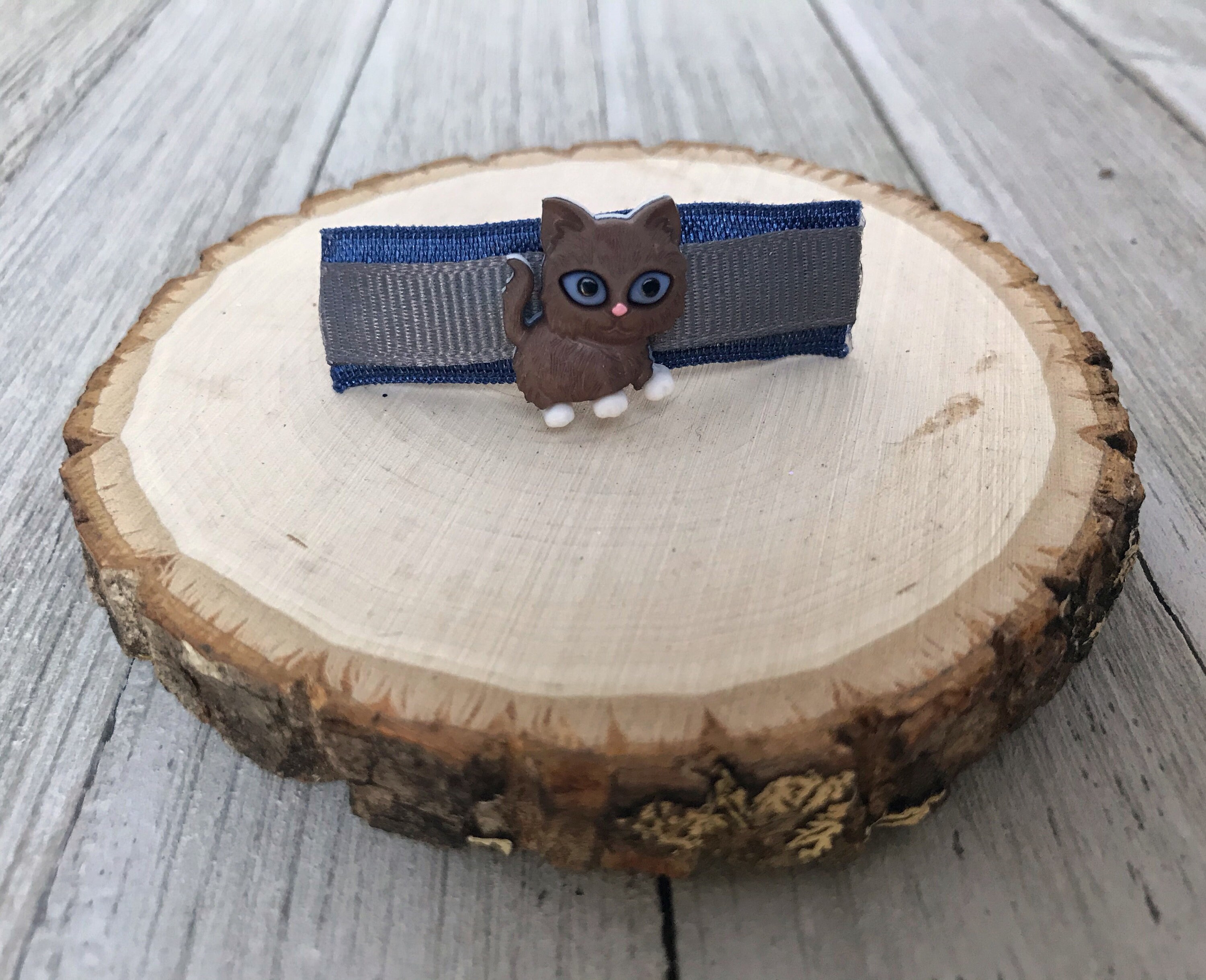 Cat Hair Barrette Clip Cat Ears Hair Bow Kitty Cat Hair Etsy