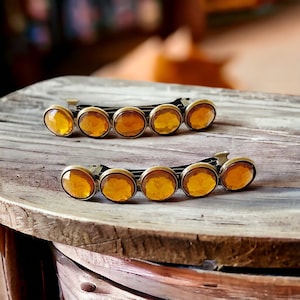 Topaz Color Oval Hair Clips with Rhinestones Amazon.com : Faship Gorgeous Smoked Topaz Rhinestone Crystal  main image 4