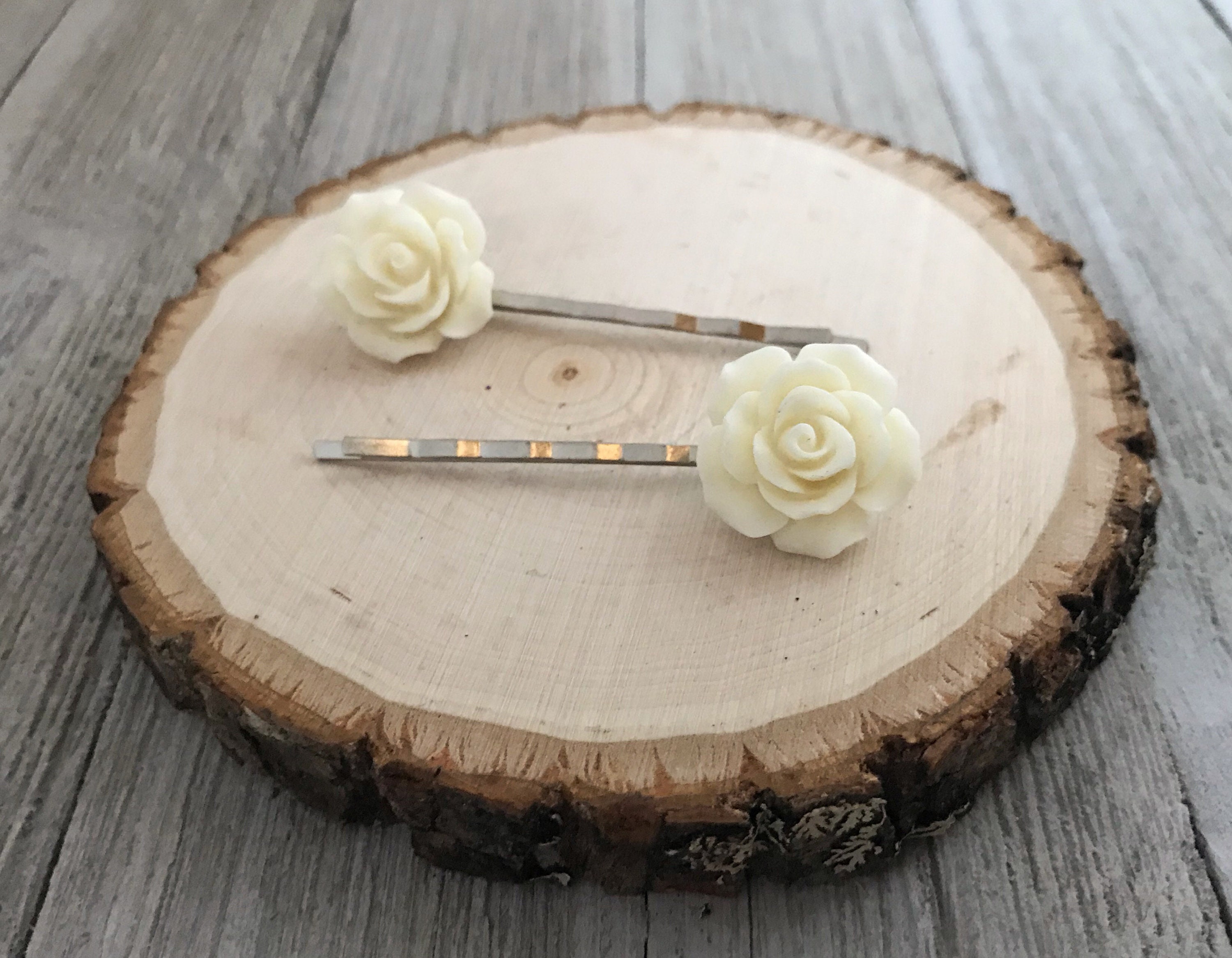 Rose Hair Pin Wedding Hair Jewelry Womens Hair Pins Flower Etsy UK