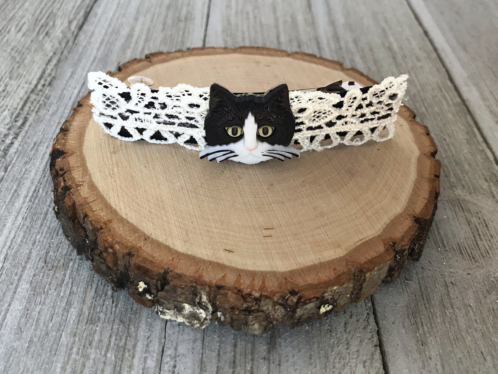Cat Hair Clip Cat Barrette Kitty Barrette Kitty Hair Clip Etsy
