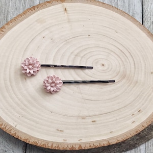Flower Hair Pins, Wedding Hair Pins, Womens Hair Pins, Pink Flower Hair Pin, Bridal Hair Accessories, Flower Bobby Pins, Pink Rose Hair Pins