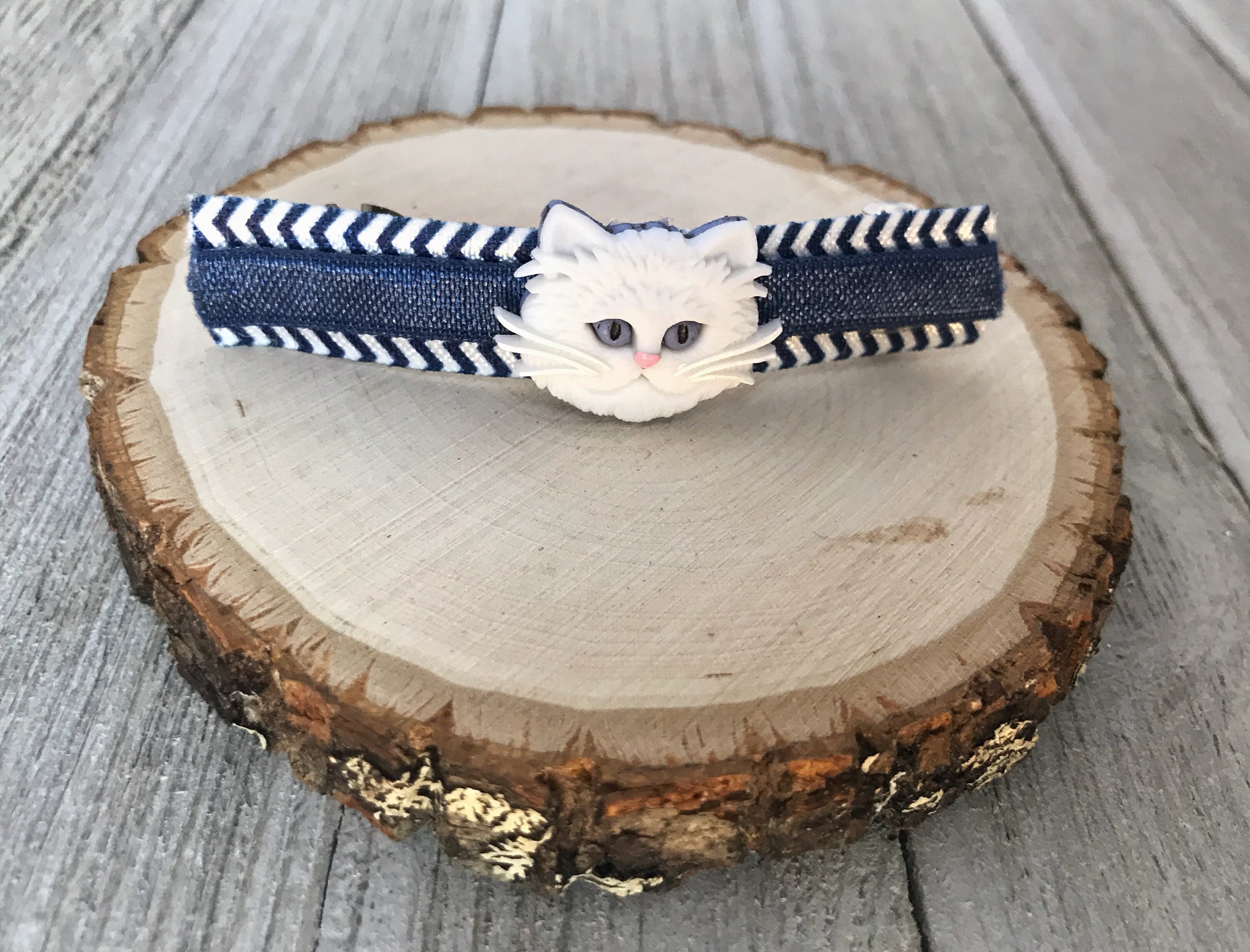 Cat Barrette Cat Hair Clip Cat Hair Bows Kitty Hair Clip Etsy