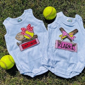 Personalized Softball Bubble