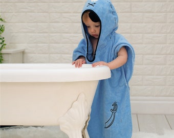 personalised children's poncho towels