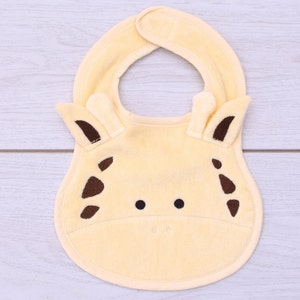 Giraffe Towelling Bib image 2