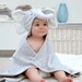 Personalized Elephant Hooded Baby Gift Towel - Personalized Baby Gift 