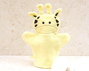 Gant de bain girafe