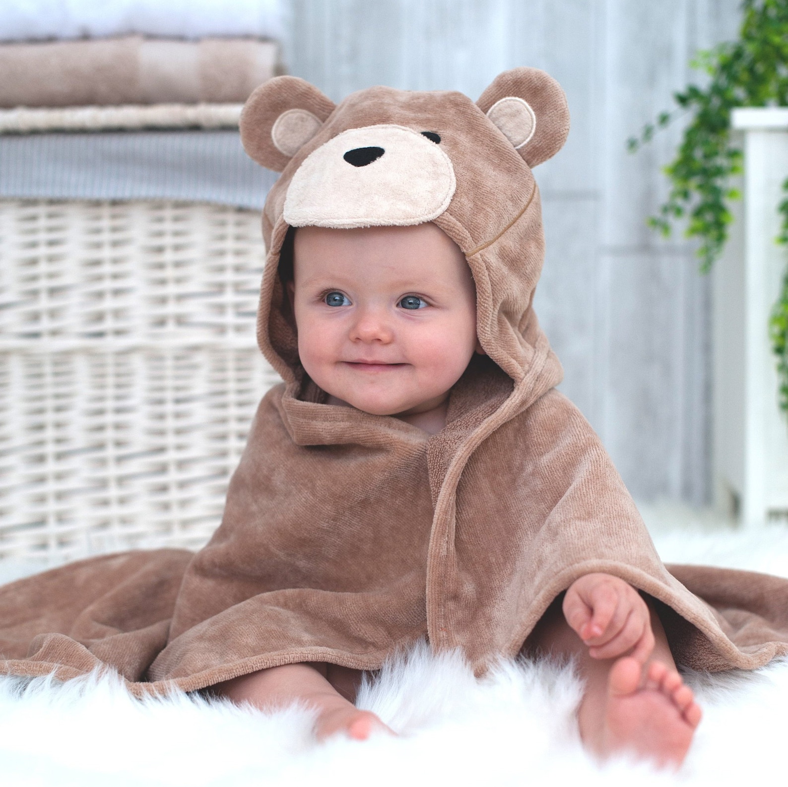 Personalized Teddy Hooded Baby Gift Towel Personalized Baby Etsy